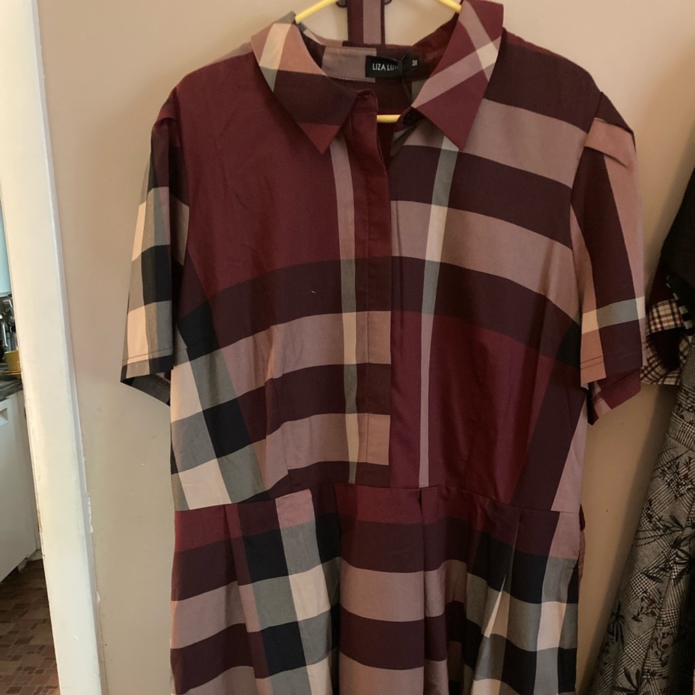 NWT ModCloth 3x shirt dress